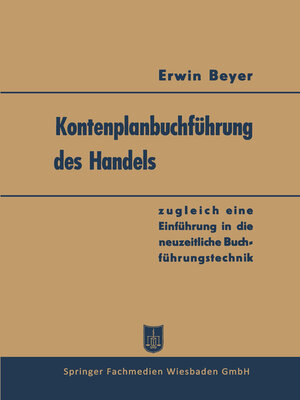 cover image of Kontenplanbuchführung des Handels